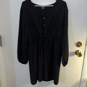 Black 3/4 Sleeve Dress